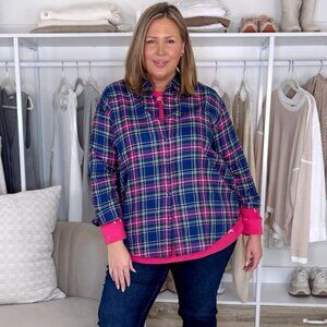 Lane Bryant Plaid Button Down